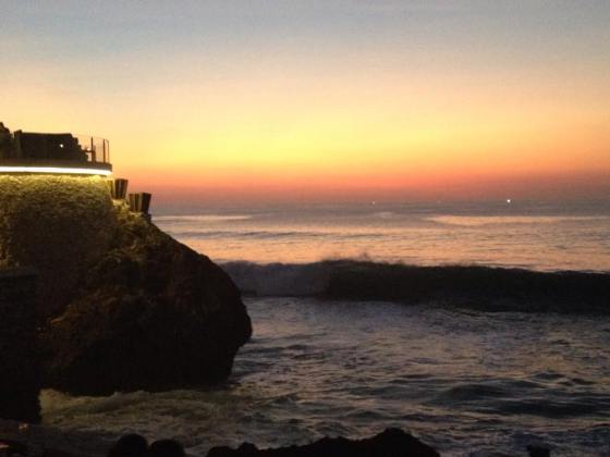 Romantic sunset in Bali